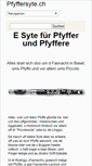 Mobile Screenshot of pfyffersyte.ch